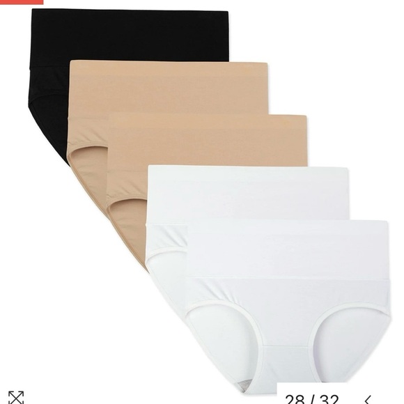 Innersy Women’s High Waisted Briefs – 5 Pack – Size Large – NWT - Picture 1 of 5